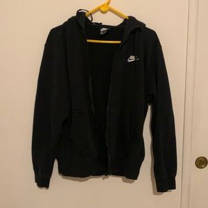 Medium black Nike zip up sweatshirt